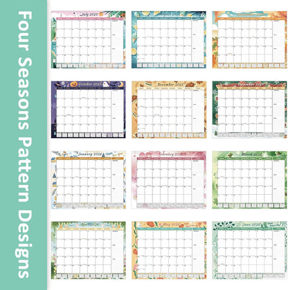 Ospelelf Desk Calendar 2025-2026 Large 22'' x 17'' Calendar 2025 Monthly Desktop Calendar, 18 Month Calendar, Use July 2025 - Dec 2026, Seasons