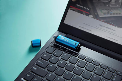 Kingston Ironkey Vault Privacy 50 USB-C 128GB Flash Drive | FIPS 197 Certified | XTS-AES 256-bit | BadUSB and Brute Force Protection | Mult-Password Option | IKVP50C/128GB