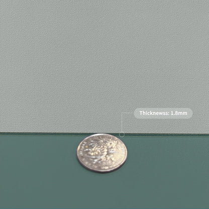 Leather Desk Mat,1.8mm Thick,15.75x63 Inch Desk Cover,Desk Protector Mat,Dresser Cover Top,Desktop Cover,Dresser Cover Top for Bedroom,Table Protector Mat(Aqua Blue+Gray,15.75x63)