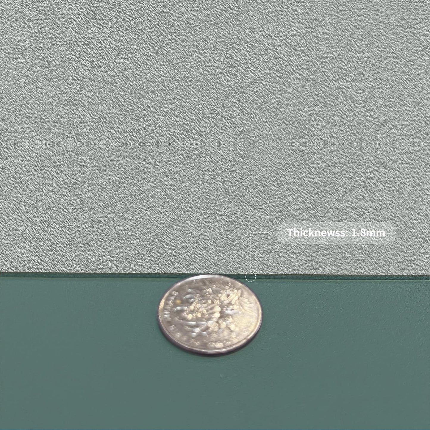 Leather Desk Mat,1.8mm Thick,16x60 Inch Desk Cover,Desk Protector Mat,Dresser Cover Top,Leather Table Cover,Side Table Cover,Office Desk Cover,Office Table Cover(Aqua Blue+Gray,16x60)