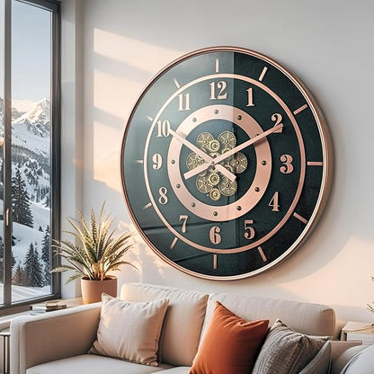 THE GEARS CLOCK 24'' Inch Real Moving Gear Wall Clock Sweden Line Gothenburg (24 inches (59 cm))