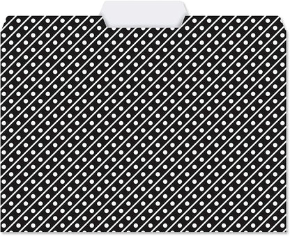 Current Elegant Black File Folders Value Pack - Bulk Set of 24, 6 Pretty Decorative Designs, 1/3 Cut Tabs, Heavy-Duty Paper Stock, Office Supplies for Home & Work, 9-½” x 11-¾” Letter Size