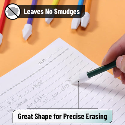 Mr. Pen- White Pencil Top Erasers, 120 pcs, Eraser Caps for Pencils, White Pencil Head Erasers for Pencils Tops