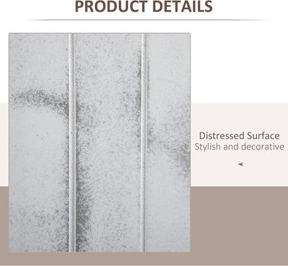 NicBex Room Divider 4 Panel Room Dividers with Whitewashed Surface Partition Room Dividers and Folding Privacy Screens 5.5 FT Wall Divider for Office, Room Separation,63.25"W x 0.75"D x 67"H, White