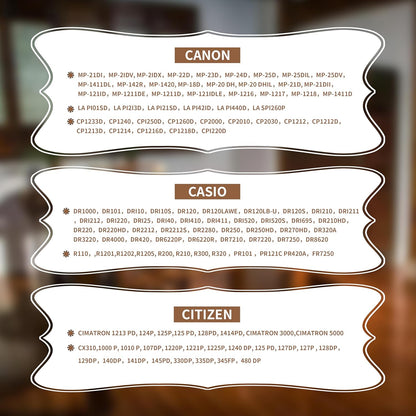 4Pack Sharp EL-1197PIII Calculator Ribbon Universal，Compatible Sharp EL-2196BL, Canon Mp11dx ，Porelon 11216， Printer Machine Typewriter CalculatorRibbon Replacement ，Calculator Ribbon Red/Black