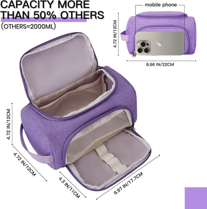 Large Pencil Pouch,Pencil Case Aesthetic,Zipper Pencil Box For Girls Back To School Supplies Emergency Bag Makeup Bag (Purple)