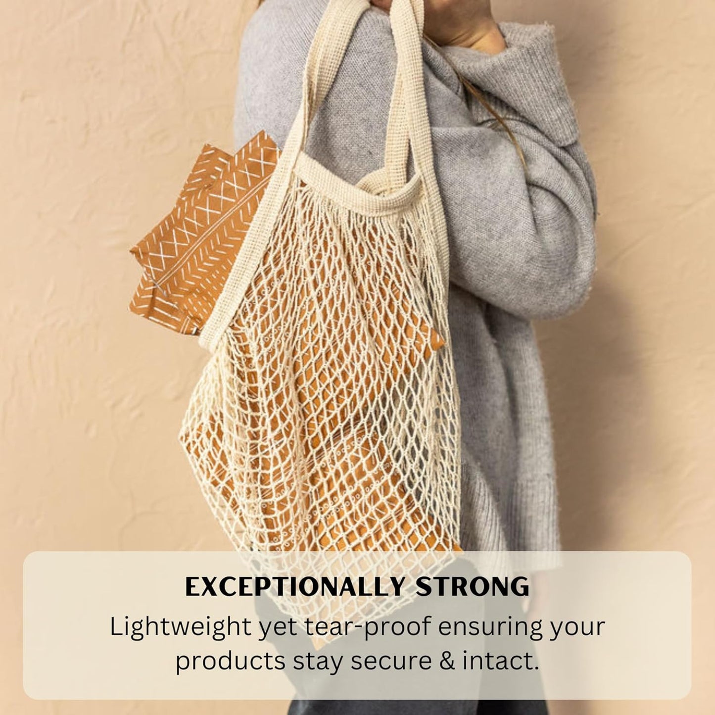 Poly Mailers 6x9 Inch 100 Pack Small Shipping Bags Strong Thick Mailing Envelopes | Self Sealing Adhesive | Waterproof & Tear Resistant | Small Business Packaging for Clothing - Boho Brown