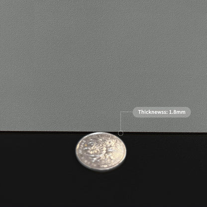 Leather Desk Mat,1.8mm Thick,15.75x63 Inch Desk Cover,Desk Protector Mat,Dresser Cover Top,Vanity Cover,Vanity Cover Top Protector,Black Table Protector(Black+Gray,15.75x63)