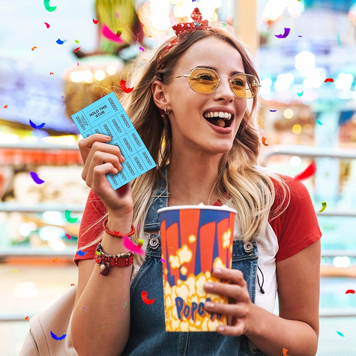 Kosiz 1000 Sheets 15 Bid Raffle Ticket Sheets Chinese Auction Tickets Numbers for Basket Events and Silent Auctions (Lake Blue)