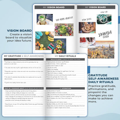 Clever Fox Planner – Undated Weekly & Monthly Planner for Productivity, Time Management & Goals – Organizer Journal – A5 (Sky Blue)