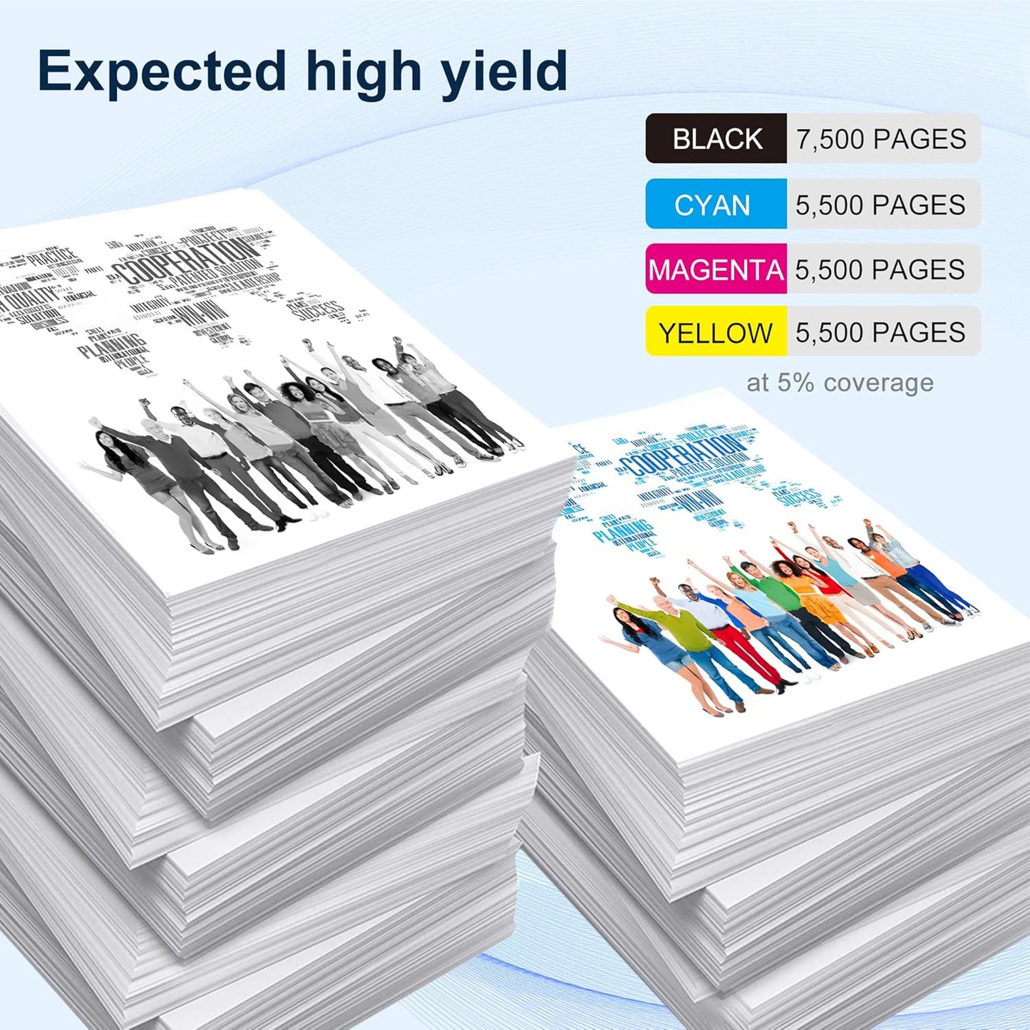 OFFICE-COLOR 210X High-Yield Toner Cartridges 4 Pack Replacement for HP 210X 210A Works with HP Color MFP 4301fdw 4301fdn Pro 4201dw 4201dn Printer Ink (‎Black Cyan Yellow Magenta)