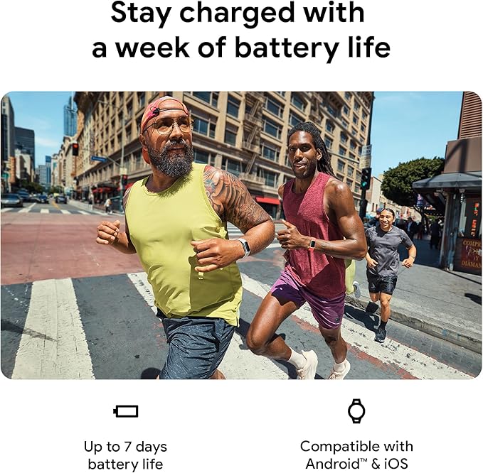Fitbit Charge 6 Fitness Tracker with Google apps, Heart Rate on Exercise Equipment, 6-Months Premium Membership Included, GPS, Health Tools and More, Obsidian/Black, One Size (S & L Bands Included)