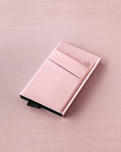 VULKIT Card Holder with Money Pocket Pop Up Wallet RFID Blocking Slim Metal Bank Card Case Holds 5 Cards and Notes