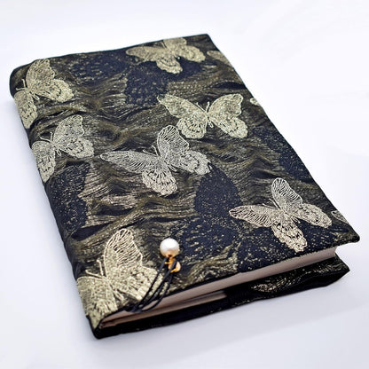 BLBMH Book Covers for Paperbacks Book Cover for Privacy Fit for 5.5x8.5 inch Adjustable Book Sleeve Cover for Diary Books Fabric Softcover Protector for Notebook - Butterfly B 8.5in