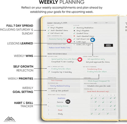 Undated, 2025 Planner, 8.5" x 11" - The #1 Productivity Planner to Achieve Your 2025 Goals - Planner 2025-2026 by PRODUCTIVITY STORE (A4, CREAM)