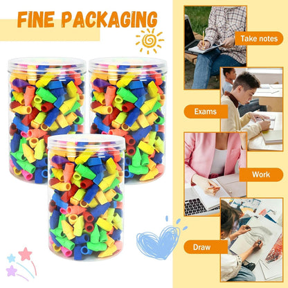PRALB 1000PCS Pencil Top Eraser Bulk Caps for Pencils,Chisel Shape Erasers Toppers for Party Favors Games Prizes, Pencil Top Erasers Cap for Home School Classroom Office
