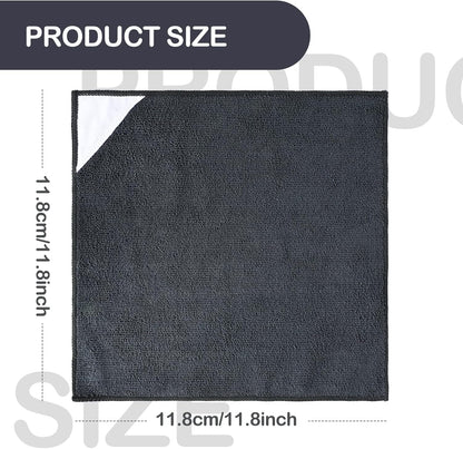 Gerrii 8 Pcs Magnetic Cleaning Cloth Dry Erasers for White Boards Compatible with Most Whiteboards Dry Erase Reusable Microfiber Cloth Eraser 12 x 12 Inch(Dark Gray)