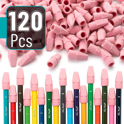 Mr. Pen- Pencil Toppers,120 Pack, Pencil Top Erasers