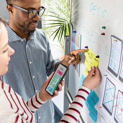 Strong Whiteboard Magnets, Silver Heavy Duty Fridge Magnets, Cute Magnetic White Board Set, Magnetic Dry Erase Board for Kitchen Decor and Accessories, Bulletin Board, Desk Decor, 28 Pack