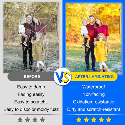 400 Pack Laminating Sheets, 3 Mil, 9 x 11.5 Inches Thermal Laminating Pouches Lamination Sheet Paper for Laminator, Clear, Letter Size, Office and School Supplies