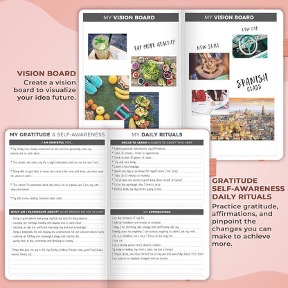 Clever Fox Planner – Undated Weekly & Monthly Planner for Productivity, Time Management & Goals – Organizer Journal – A5 (Peach Pink)