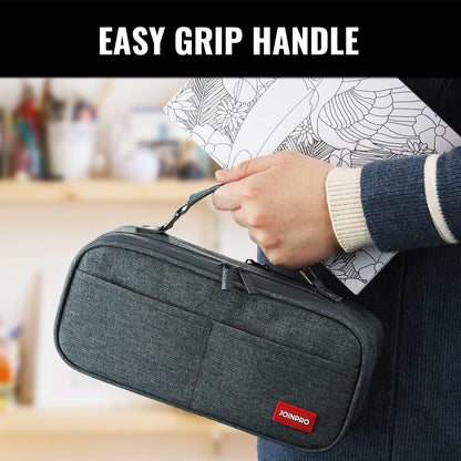 Pencil Case, Large Capacity Pencil Case Organizer; Double Zipper Storage Bag; Big Pencil Pouch for College School Office Teen Girl Boy Men Women Adult