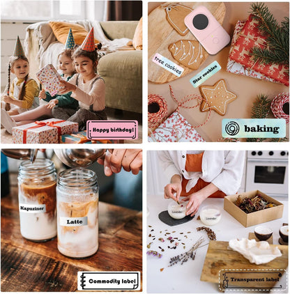 Phomemo Label Maker Machine, D30 Portable Handheld Bluetooth Mini Label Printer, Multiple Templates Smartphone Thermal Small Label Maker for Kids School Items, Classroom Teacher Supplies, Easy to Use