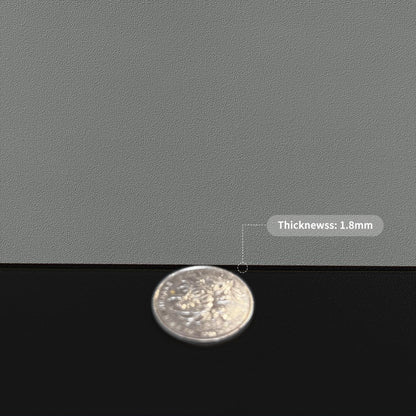 Leather Dresser Cover,1.8mm Thick,14x78 Inch,Dresser Protector Top,Dresser Top Protector,Dresser Cover Top,Dresser Top Cover,Dresser Cover Top for Bedroom.(Black+Gray,14x78)