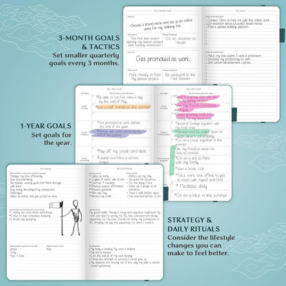 Legend Planner – Weekly & Monthly Life Planner to Hit Your Goals & Live Happier. Organizer Notebook & Productivity Journal. A5 (Dark Teal)