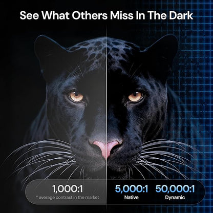 VisionMaster Max 4K Laser Projector, 3500 ISO Lumens, Anti-RBE, Speckle-Reduction, Flagship Black Level, 0.9–2.0:1 External Optical Zoom, 300", IMAX Enhanced, HDR10+, 3D, Gigabit 4ms 240Hz