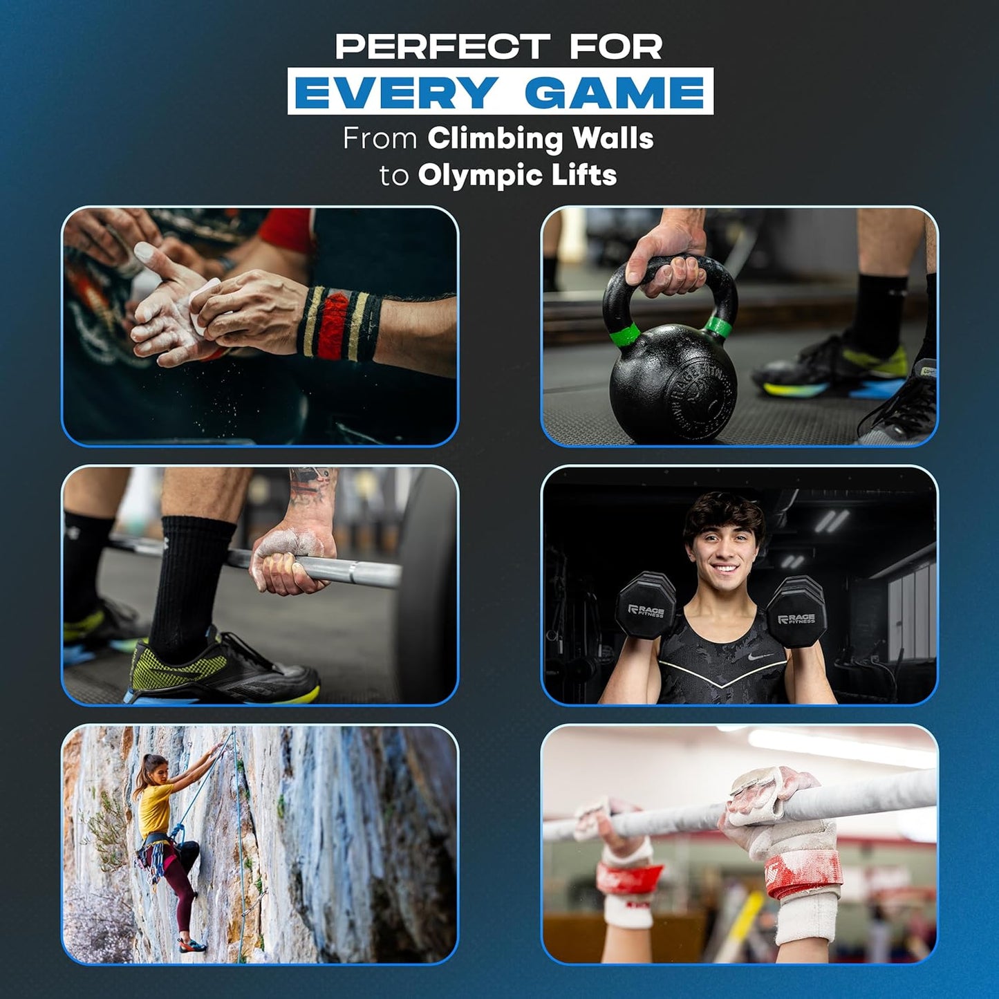 Gibson Athletic Gymnastic Powder Chalk Block, Premium Taiwan Gymnastics Chalk Blocks, Pack of 8 Chalk Blocks, Magnesium Carbonate, Weightlifting, Rock Climbing Powder Chalk, 1Lb (8 Blocks x 2oz)