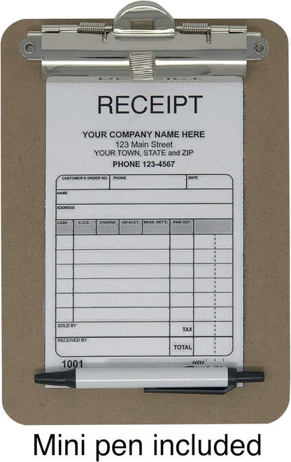 Trade Quest Mini Clipboard 5'' x 7'' Pen Holder Clip (Pack of 6) (Pen Included)