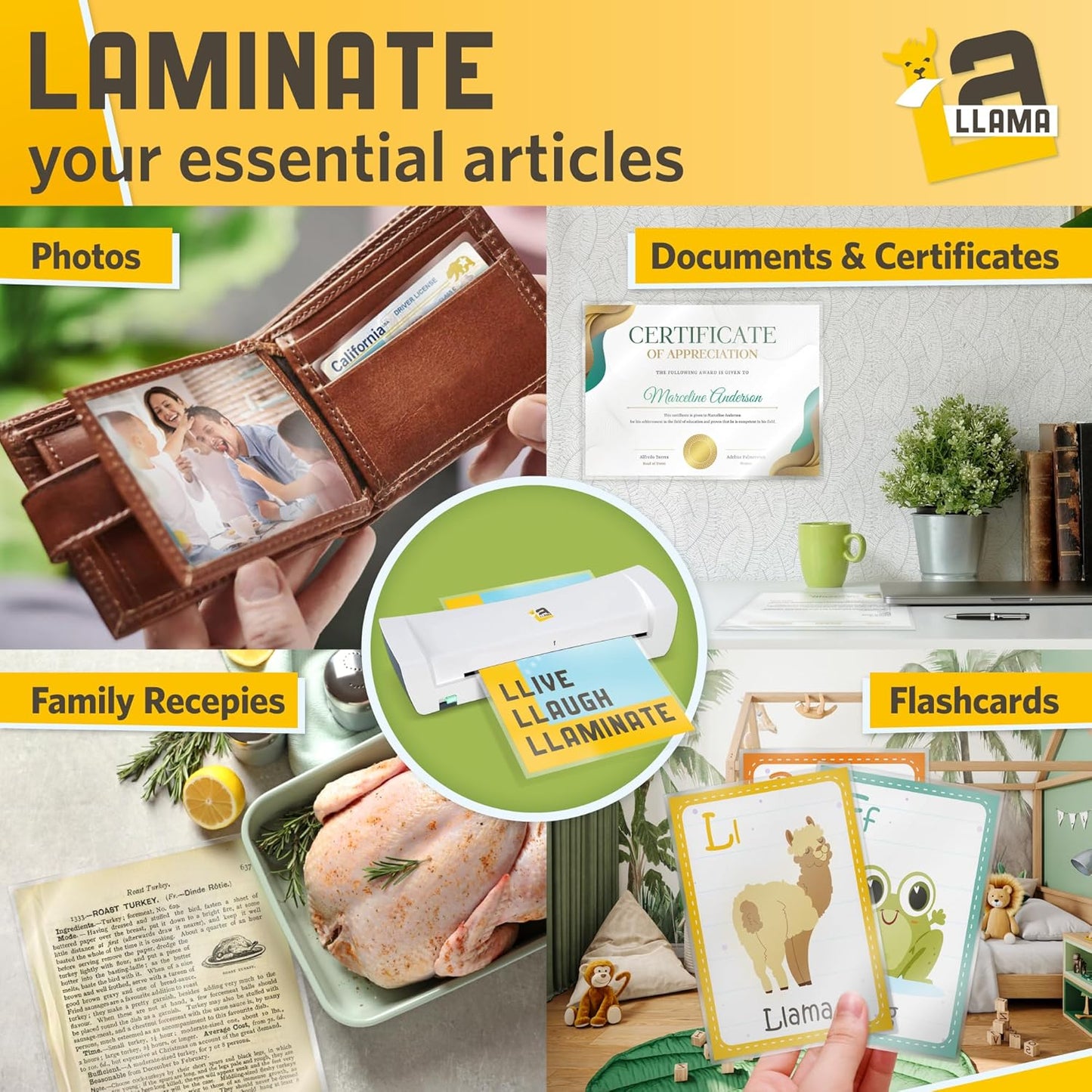 Matte Laminating Sheets 9” x 14.5”, 3 Mil Thick, 50 Pack, Legal Size Matte Thermal Laminating Pouches 8.5 x 14