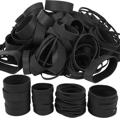 Rubber Bands Assorted Sizes Black Elastic Bands Tactical rubber band for Office supplies 0.5lbs size82,size#94,size#33,size#64