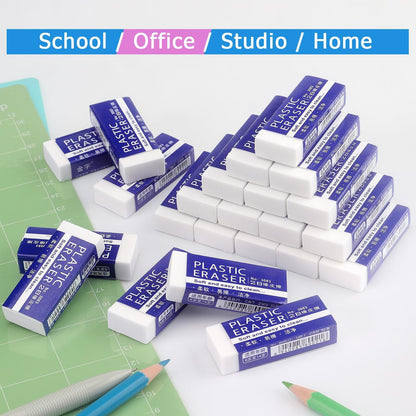 Tamaki 24 Pack Pencil Erasers, Large White Erasers for School Office, Art Erasers for Drawing