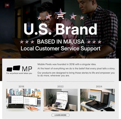 MP Mobile Pixels 27" Pixcase Computer Monitor, 1080P Touchscreen with 16GB RAM, Google Play Access, 40W Speakers, Compact Suitcase Design, Gamepad & Remote Included, Windows/Mac/Switch/Consoles
