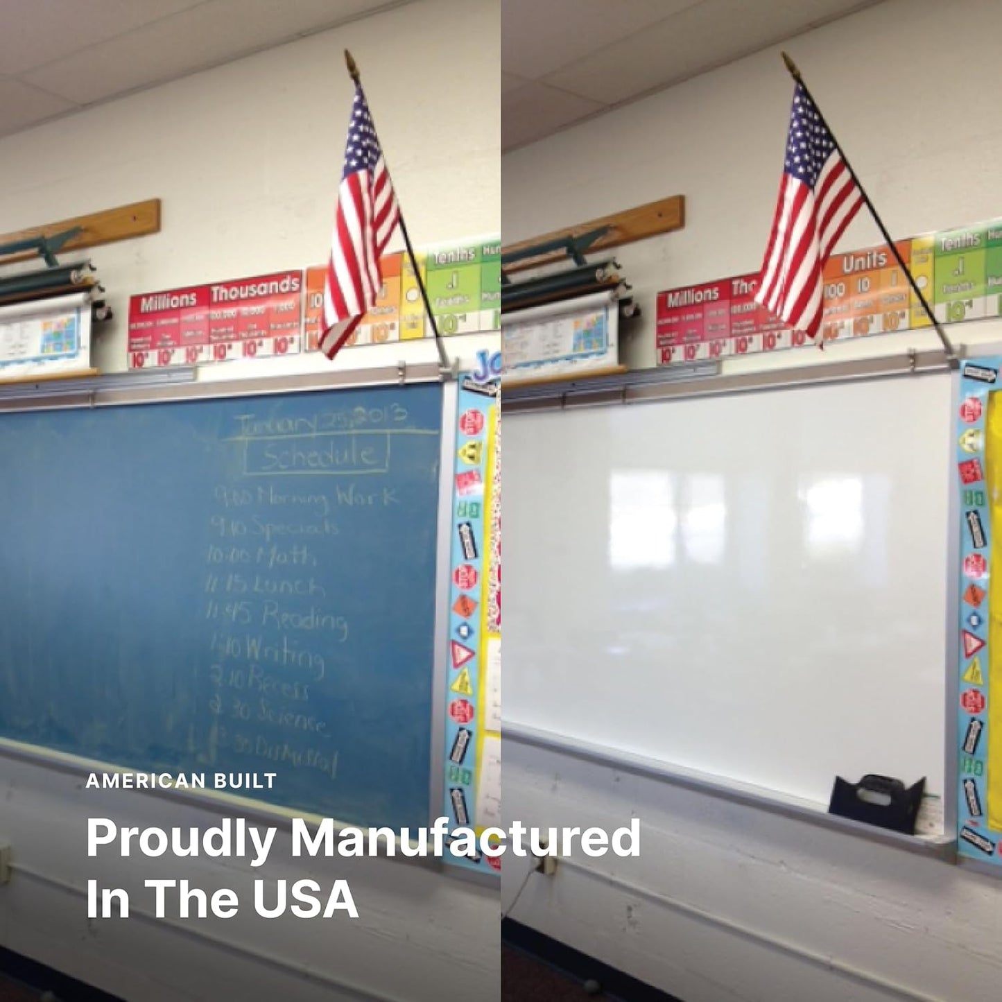 Everase Dry Erase Whiteboard Resurfacing Film Roll (9 ft. x 61") – Peel & Stick, Converts Chalkboards & Stained Whiteboards, Durable, Scratch/Stain-Resistant, Eco-Friendly, Refinish in 30 Mins.