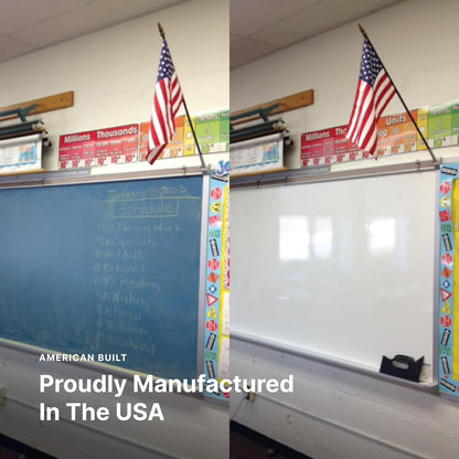 Everase Dry Erase Whiteboard Resurfacing Film Roll (75 ft x 61") – Peel & Stick, Converts Chalkboards & Stained Whiteboards, Durable, Scratch/Stain-Resistant, Eco-Friendly, Refinish in 30 Mins.