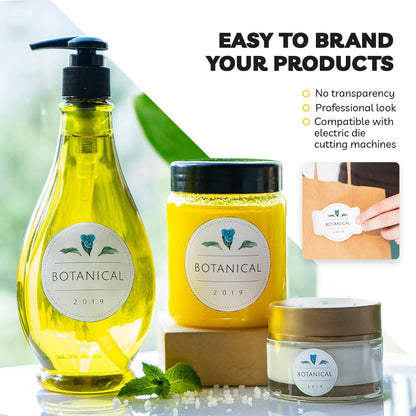 Sticker Paper for Inkjet Printer - (20 Sheets), 8.5 x 11" Letter Size, Glossy White Vinyl Sticker Paper - Water-Resistant, Easy to Use, Perfect for Fun and Creative Projects