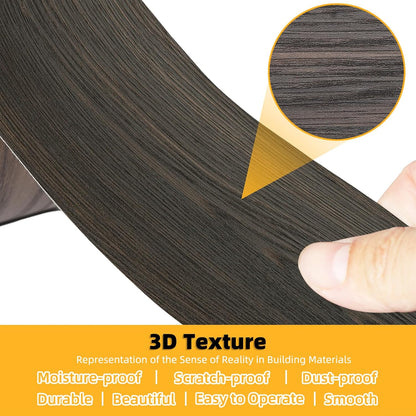 GSCIT Club Wood Grain Repair Tape, 2.4 inch X 15ft Self Adhesive Black Walnut Grain Repair Patch for Tables, Chairs, Baseboards, Doors, Windows, Floors, Handicraft DIY.