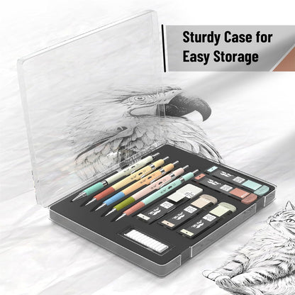 Mr. Pen- Mechanical Pencil Set, 5 Sizes, 0.3, 0.5, 0.7, 0.9, 2mm, Anti Skidding Grip Cute Mechanical Pencils, Sketching Pencils, Aesthetic Mechanical Pencils, Pastel Mechanical Pencils