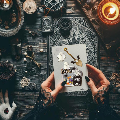 GLOBLELAND Halloween Cup Cutting Dies for Card Making Wine Glass Cut Die for DIY Scrapbooking Journal Embossing Paper Craft Decor