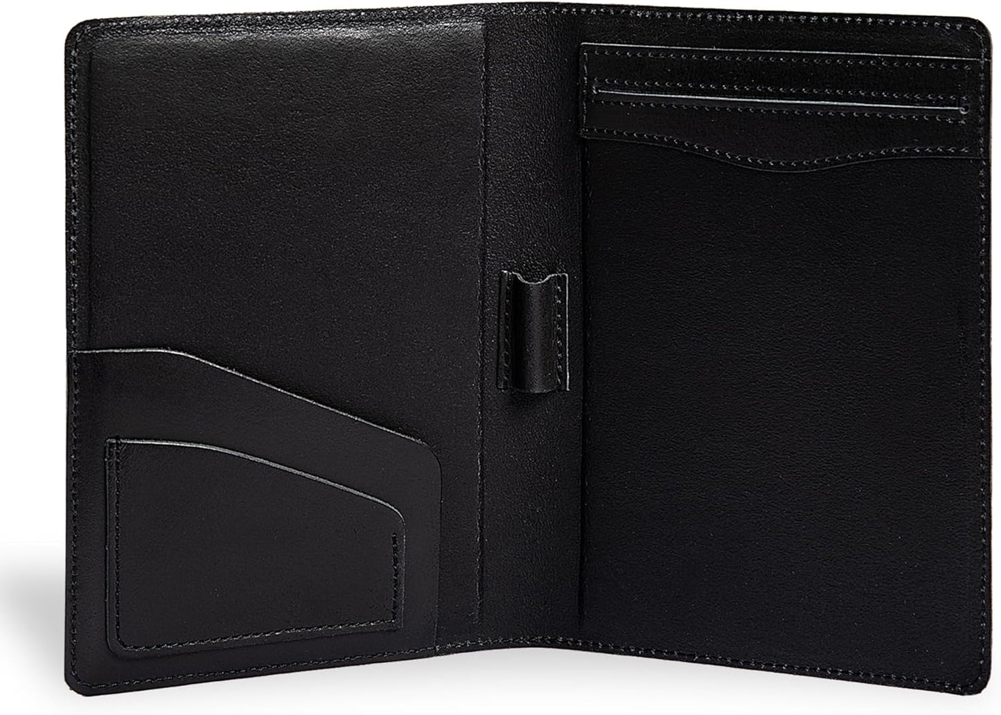 PEGAI Junior Legal Pad Folder Organizer | Portfolio Binder, Resume Interview Document Organizer Folio | Personalized Leather Binder Padfolio with Business Card Organizer | Eriksen (Charcoal)