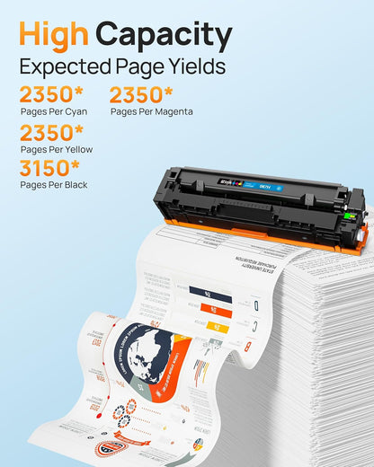 E-Z Ink 067H 067 Toner Cartridge Compatible Replacement for Canon 067H Toner Cartridge Set High Yield Cartridge 067 to use with Canon imageCLASS MF656Cdw MF654Cdw LBP632Cdw MF653Cdw Printer (4Pack)