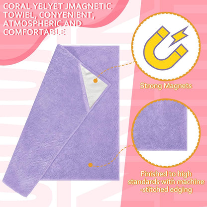 Gerrii 8 Pcs Magnetic Cleaning Cloth Dry Erasers for White Boards Compatible with Most Whiteboards Dry Erase Reusable Microfiber Cloth Eraser 12 x 12 Inch(Pastel Color)