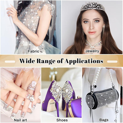 B7000 Glue Clear Adhesive, Jewelry Bead B-7000 Glue Semi Fluid Adhesive Glue High Viscosity with Precise Tips for Rhinestones Fabric, Glass, Jewelry Making, DIY Art Crafts, Leather, Toys (2x25ML)