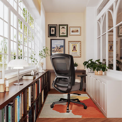 T96C Ergonomic Home Office Chair, Mesh Computer Desk Chair with 4D Armrests, Adjustable Lumbar Support,Tilt Function, Executive Rolling Swivel Task Chair for Long Hours (Stone)