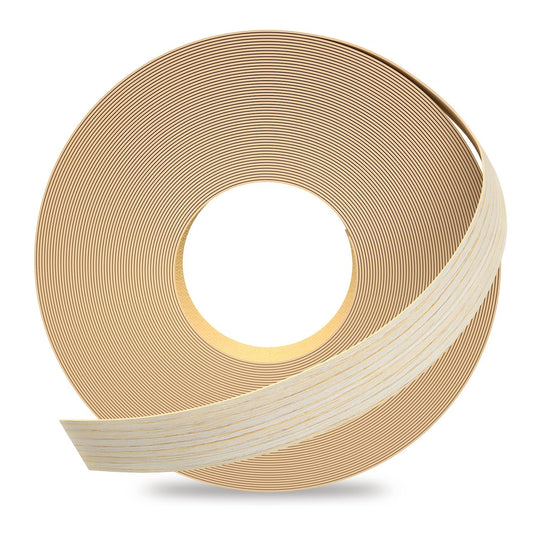 GSCIT Club Oak Edge Banding, 3/4 inch x 250ft roll of Veneer Plywood Edge Banding Preglued Flexible, Wood Tape Banding for Cabinet Repair