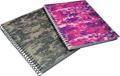 RE-FOCUS THE CREATIVE OFFICE, Password Book Keeper, Small, Mini, Green, Camouflage, Alphabetical Tabs, Spiral Bound, Removable Sheets, Journal Organizer, Includes Website Address, Username, Password
