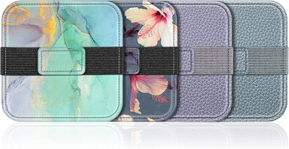 Fintie Screen Cleaning Pad, [4 Pack] Soft Cloth Wipes Screen Cleaner with Elastic Strap for iPad, iPhone, MacBook, Tablets, Laptop (Blooming Hibiscus)